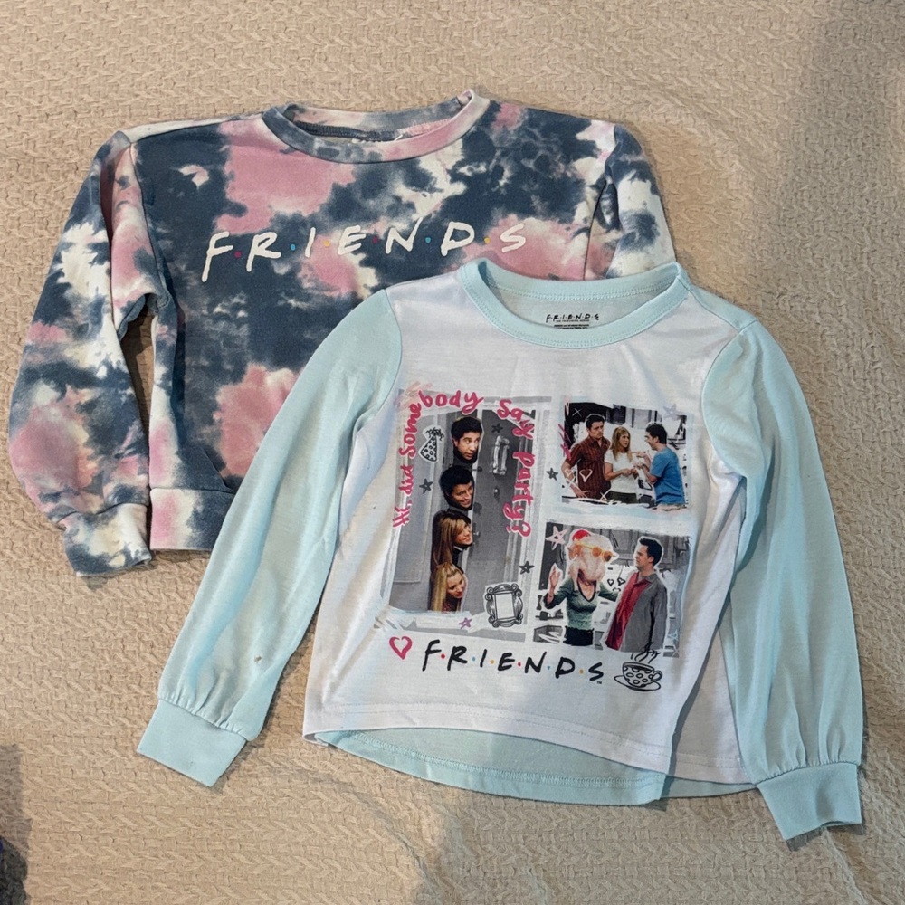 FRIENDS Kids Tie-Dye and Graphic Long Sleeve Tees